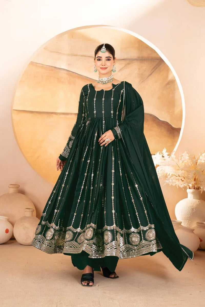 Trivika - TD Classic Anarkali 3 piece suit set