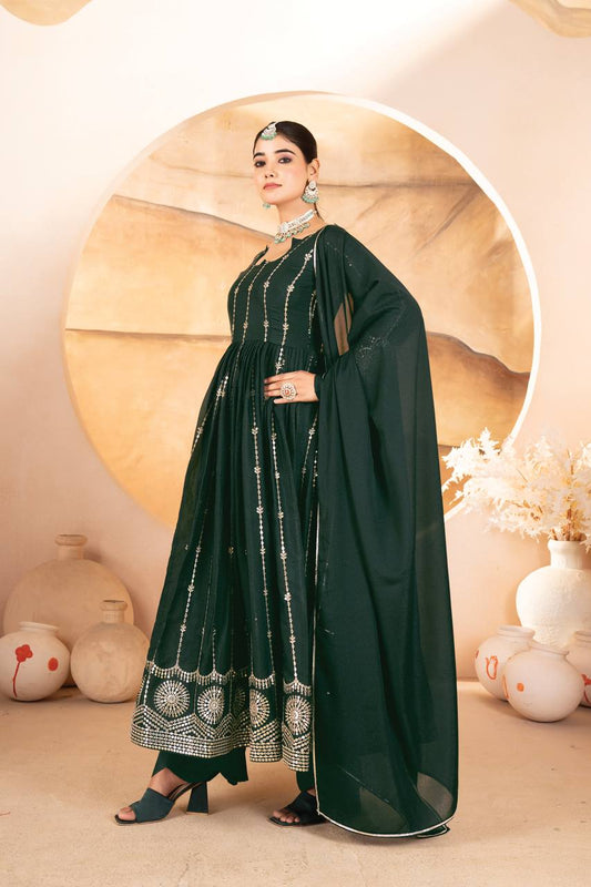 Trivika - TD Classic Anarkali 3 piece suit set