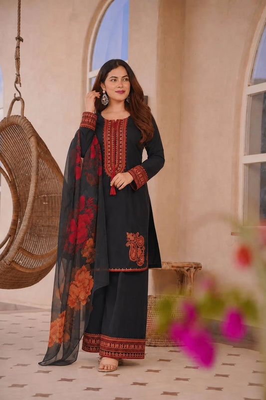 Vanshika - HK Embroidery Top Salwar suit set