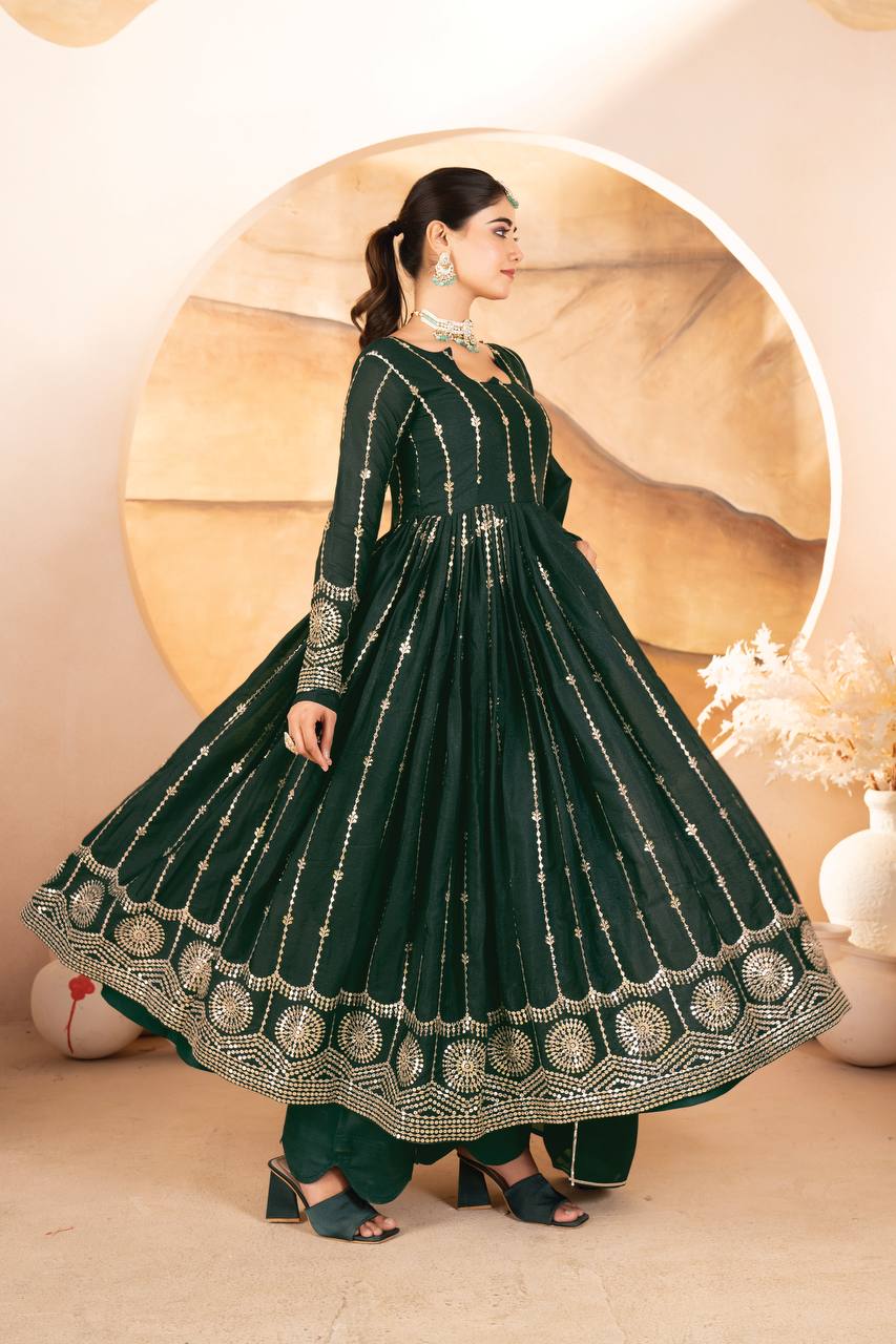 Trivika - TD Classic Anarkali 3 piece suit set