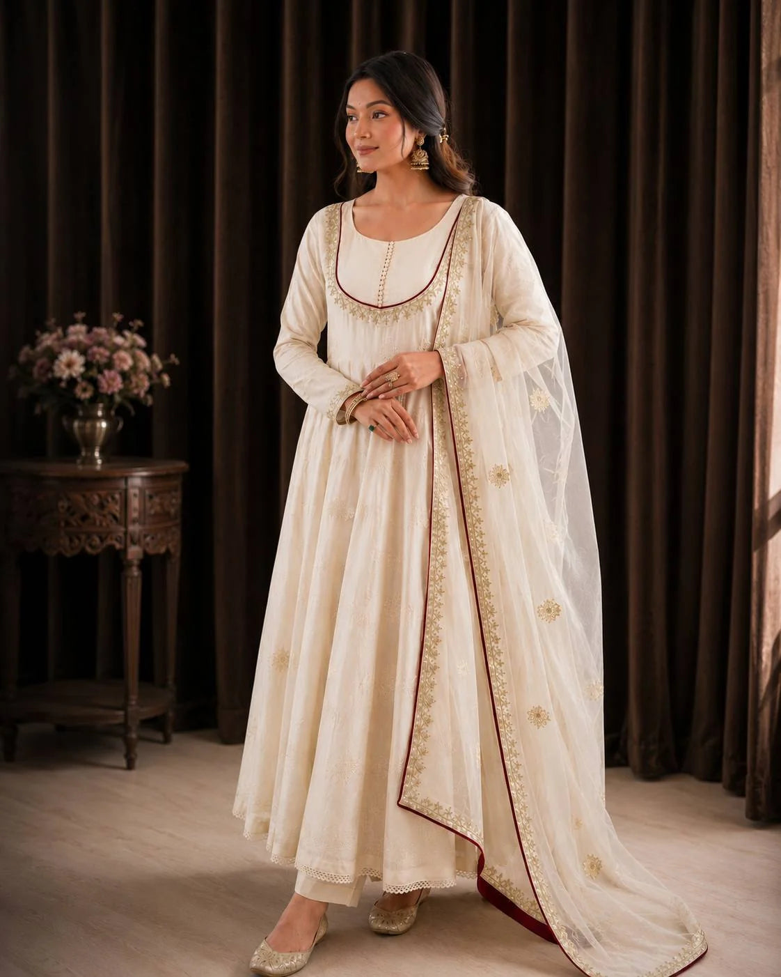 Koyal - HK Embroidery Anarkali suit set