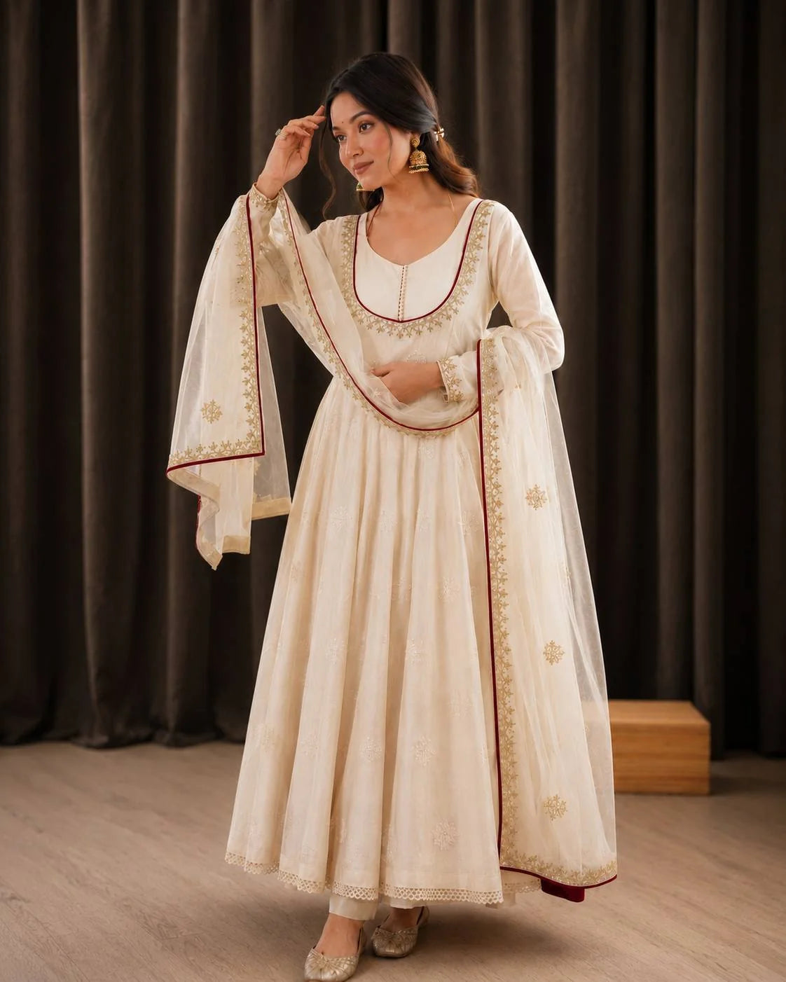 Koyal - HK Embroidery Anarkali suit set