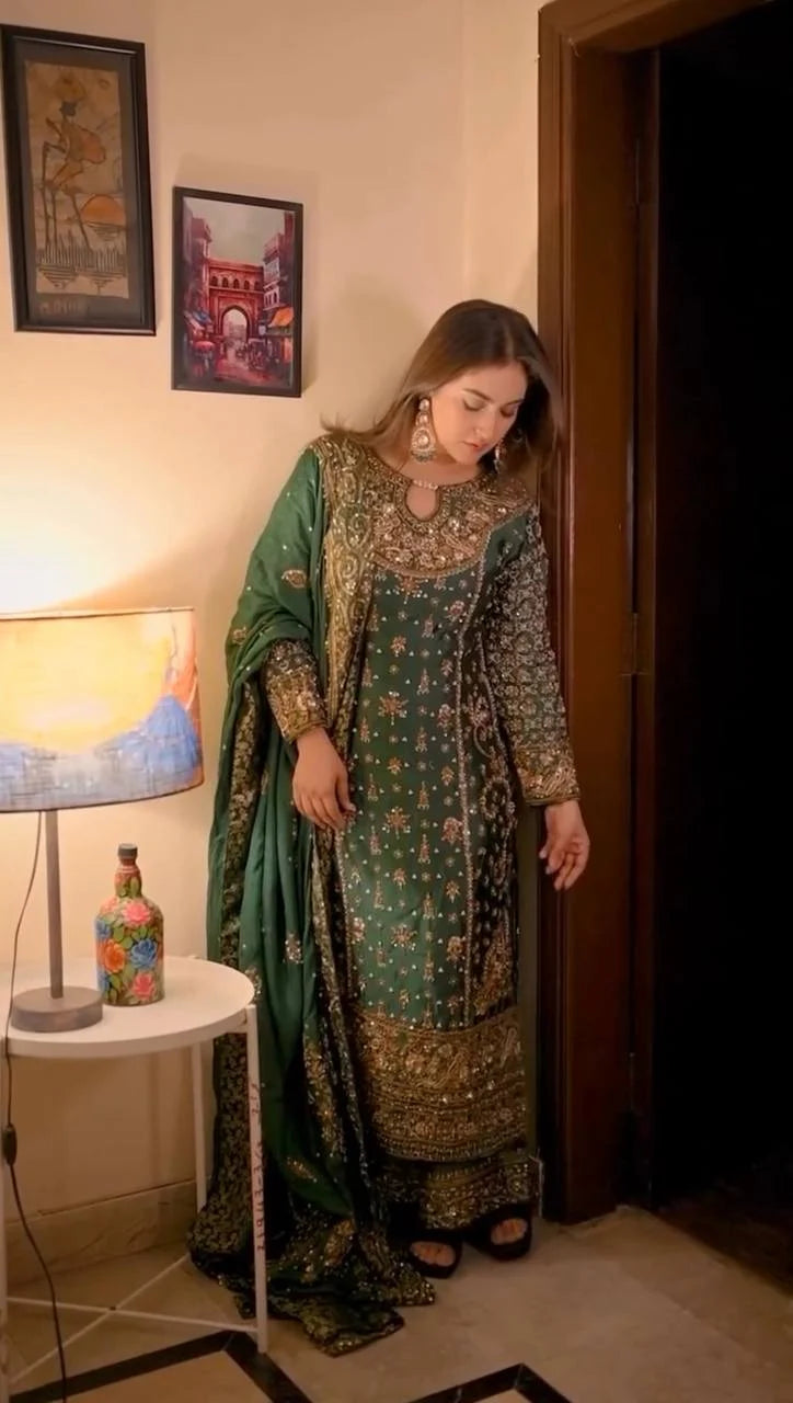 Mehvi-NSR :Heavy Faux Georgette kurta set