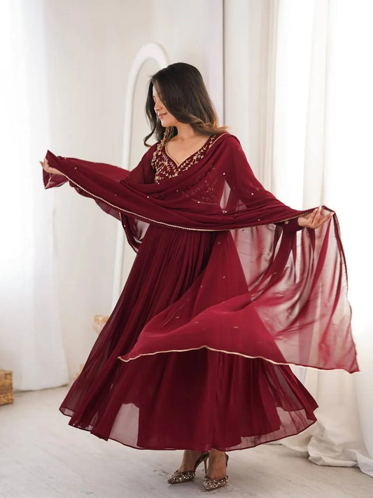 Ishika - MF Elegant designer gown Anarkali suit