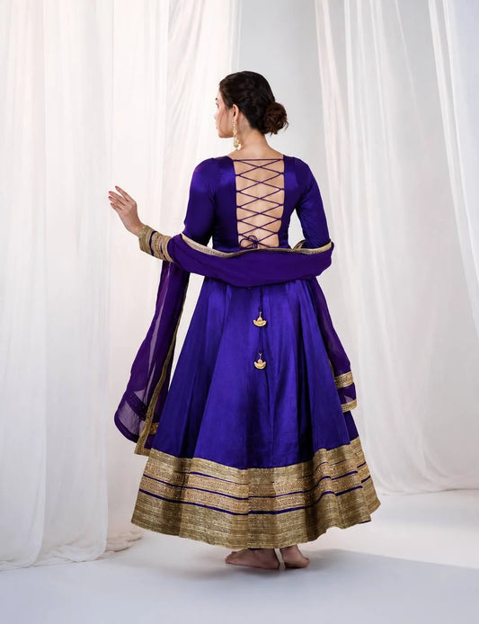 Avadhi - TD Elegant Heavy Silk with Embroidery gown set
