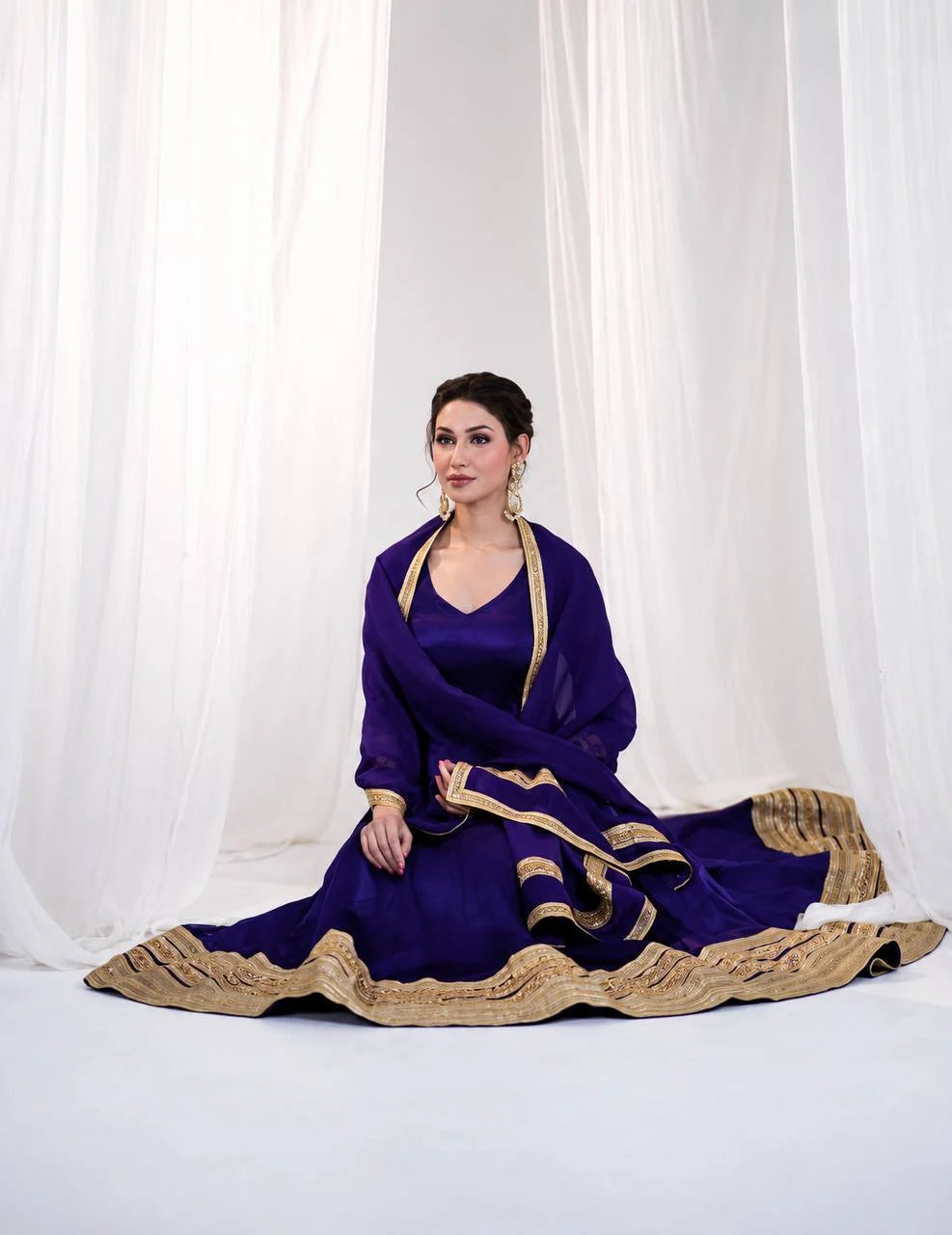 Avadhi - TD Elegant Heavy Silk with Embroidery gown set