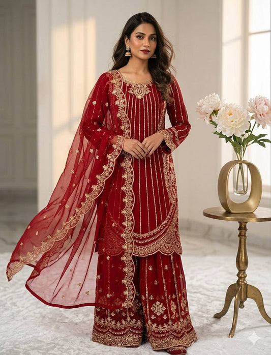 Punita - VL Heavy fox georgette Top Bottom set
