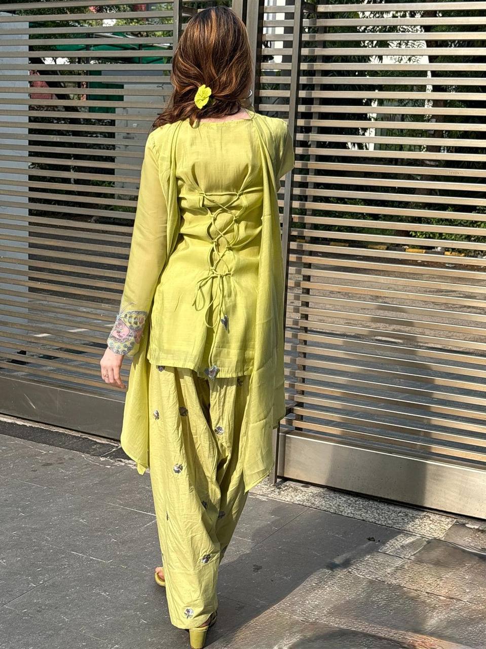 Kreshika - MC Elegant Mal Chanderi Top Farshi Salwar suit Set