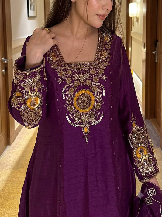 Pamela - TD three-piece Anarkali suit set