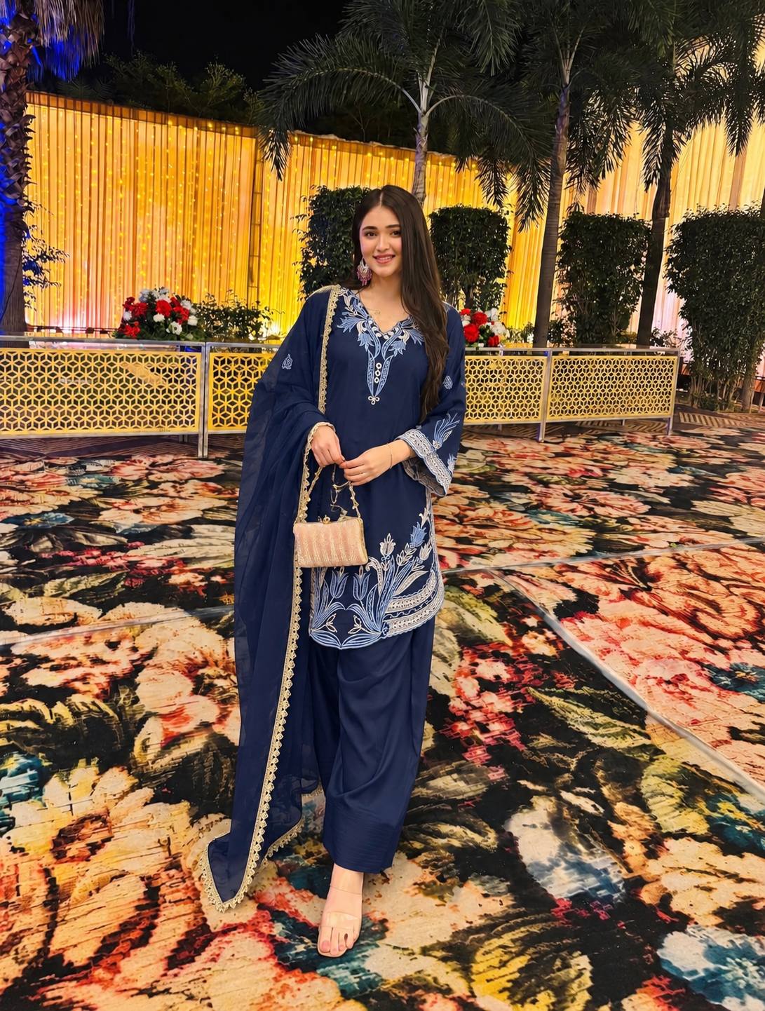 Yashika - HK Pure Crepe Silk salwar suit set