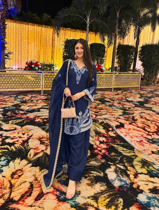 Yashika - HK Pure Crepe Silk salwar suit set